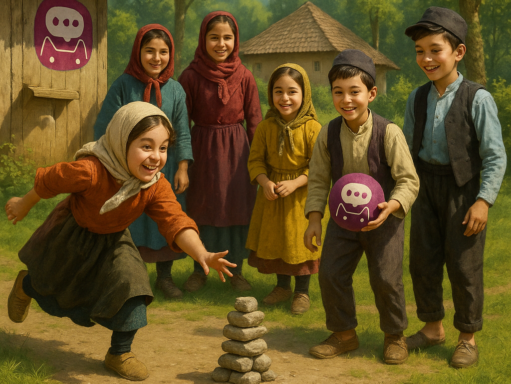 بازی هفت سنگ محلی گیلان ؛ خاطره ای از کودکی های دهه شصت و هفتاد