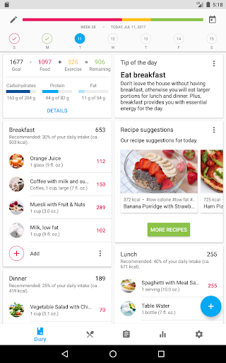 YAZIO Calorie Counter & Intermittent Fasting App – رژیم و کالری شمار — تصویر 8