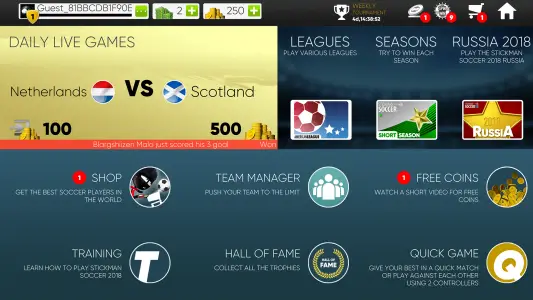 Stickman Soccer 2018 — تصویر 5