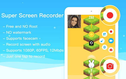 Super Screen Recorder – ضبط فیلم از صفحهی گوشی — تصویر 1