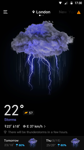 Live Weather & Accurate Weather Radar – WeaSce – پیشبینی آب و هوا — تصویر 1